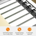 thumbnail image 6 of Pilates Reformer Machine for Home Gym Workout, Foldable Pilates Equipment with High Strength Alloy Springs for Beginners, Up to 330lbs,Beige, 6 of 9