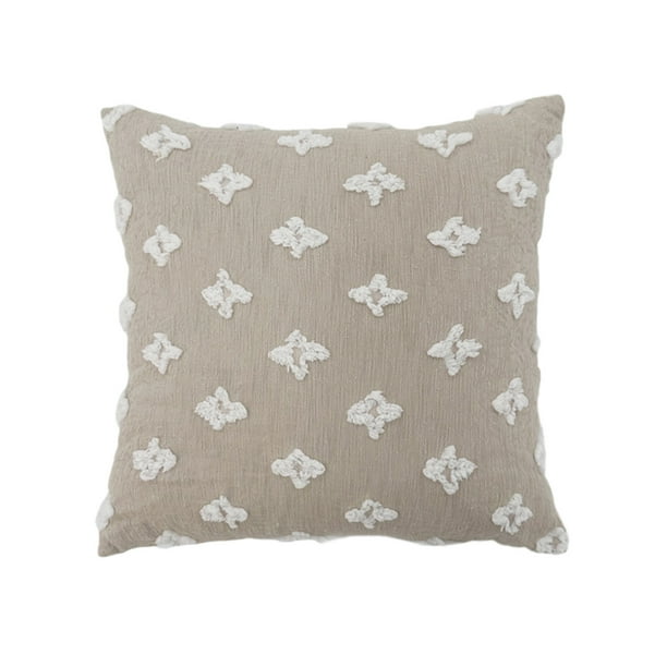 Sofa Vama Ropa de Cama Almohada con diseño de hojas, hierba y flores, transpirable, suave y lavable, para sala de estar o sofá. for Navideño