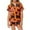 Orange, variant on Girls Sleepwear Set for Girls Short Sleeve Pajama Shorts with Cherry Bow Print Round Neck Comfortable Home Loungewear for Kids 2-13 Years Old