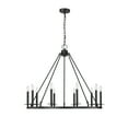 thumbnail image 3 of Millennium Lighting  Florence 6 Light Chandelier Ceiling Fixture in Matte Black 18 Light, 3 of 5