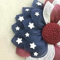 thumbnail image 5 of 14Inch 4th of July Patriotic Door Wreath Artificial Floral Wreath for Front Door Red White and Blue Wreath Patriotic Decorations for Memorial Day Independence Day Veterans Day, 5 of 9