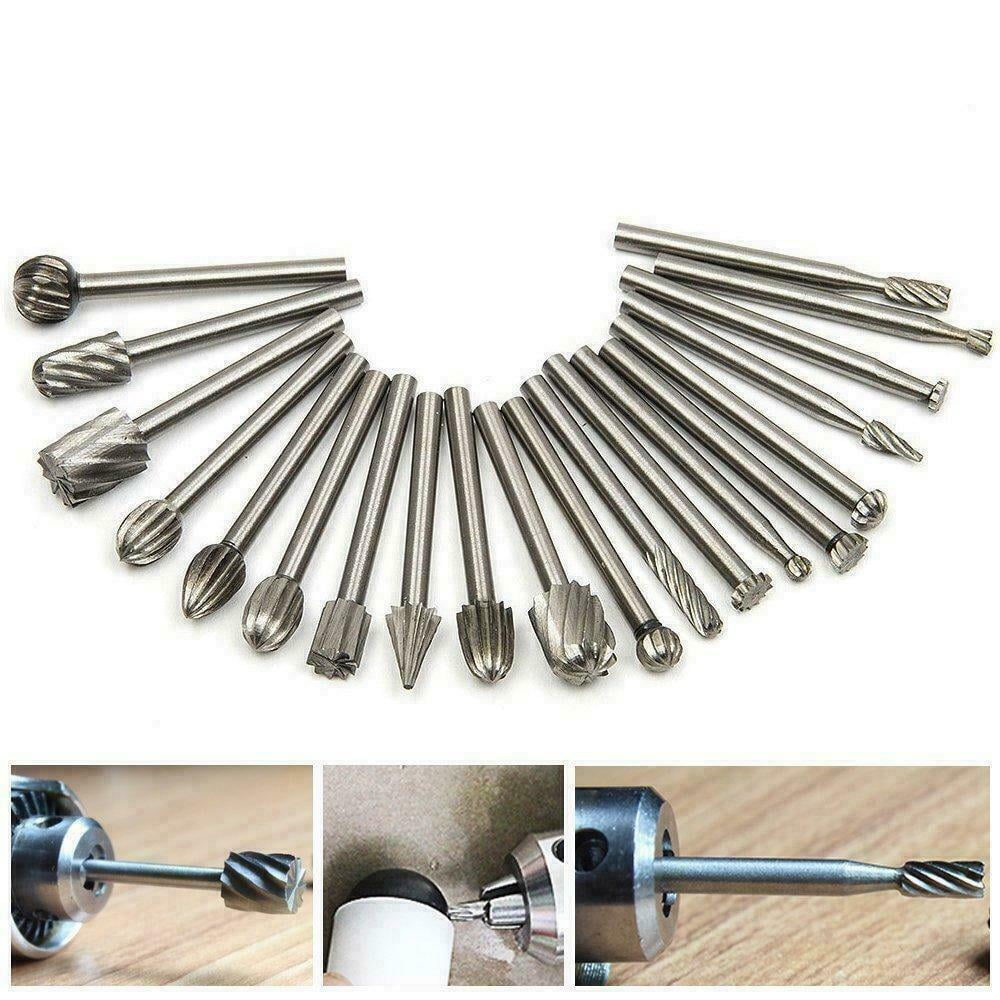 kesoto 10PC Routing Router Bits Burr Rotary Tools Engraving Wood Working Tools DIY