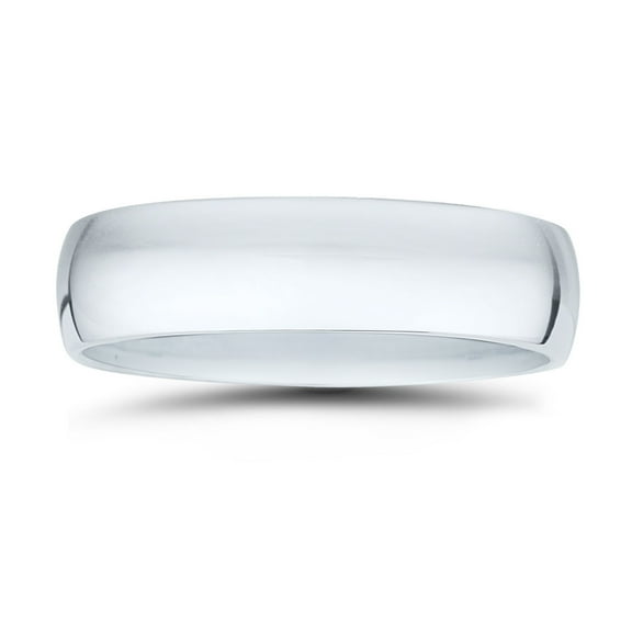 SZUL Women's 6mm Classic Domed Comfort Fit Wedding Band in 950 Platinum