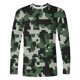 thumbnail image 4 of Blusas y camisas de manga larga y cuello redondo para hombre, estilo casual, estampado, cuello redondo, manga corta, poliéster, 4 of 4