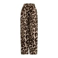 thumbnail image 6 of Valueadd Women's Leopard Print And Red Drawstring Wide Leg Pant Pants for Women, 6 of 8
