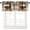 Farmhouse-3, variant on Rustic Barn Door Window Valance, Vintage Farmhouse Garage Gate Barnwood Brown Old Cross Wooden Door Printed Short Curtains for Kitchen Living Room, 54x18in