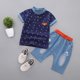 thumbnail image 1 of Ropa de manga corta para niños Traje de impresión Bebé Niños Ropa casual Oscuro, 1 of 8