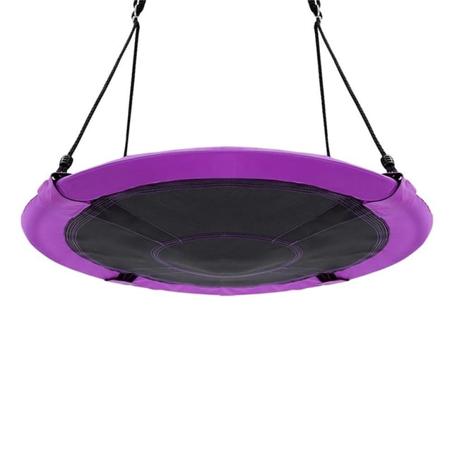 Pemberly Row Balançoire Arbre Volant 40 Pouces Ensemble de Jeu Intérieur Extérieur Balançoire Violet