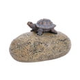 thumbnail image 1 of Ocultador de llaves Zulema Piedra Tortuga decoración de jardín caja de almacenamiento de seguridad, 1 of 8