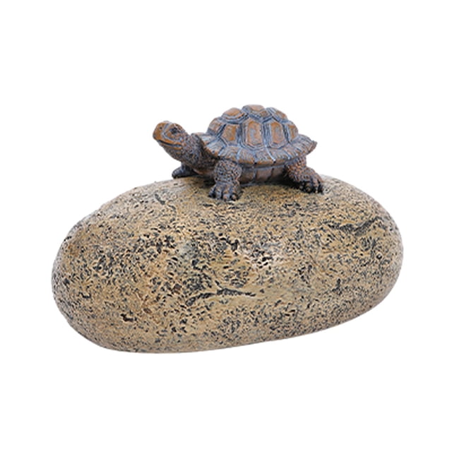 Ocultador de llaves Zulema Piedra Tortuga decoración de jardín caja de almacenamiento de seguridad