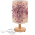 thumbnail image 1 of Table Lamp Usb Powered Bedside Light 3d Cloth Lampshade Creative Desk Light, 1 of 8