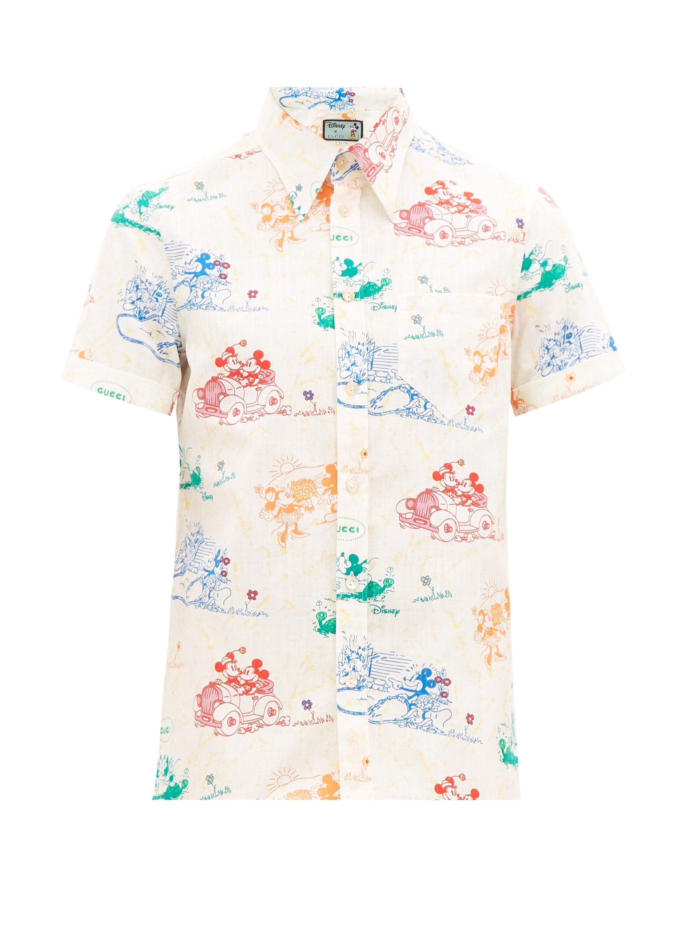 Download Gucci - Gucci X Disney Mickey and Minnie Print Shirt ...