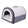 thumbnail image 6 of FITYLE Small Pet Dog House Cat Bed House Removable Kennel Warm for Cat Small Dogs 2 in 1 Puppy Houses Soft Pet Sleeping Bed Pet Bed Gray S, 6 of 10