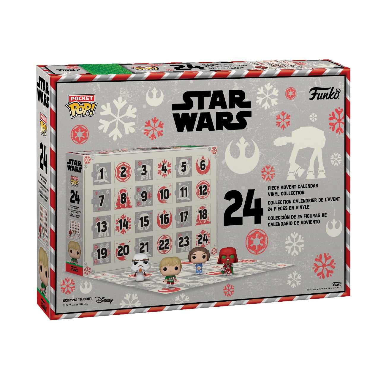 Skorpe rent Station Funko Pop! Advent Calendar: Star Wars Holiday 2022 - 24 Days W/ Pocket Pops  Figures - Walmart.com