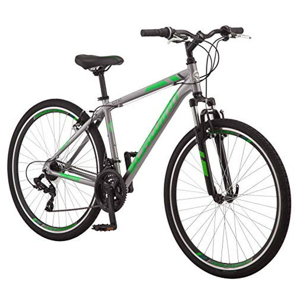 Schwinn GTX 1.0 Comfort Adult Hybrid Bike, Dual Sport Bicycle, 18-Inch Aluminum Frame, Grey