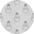 thumbnail image 1 of Ahgly Company Machine Washable Indoor Round Transitional Dark Goldray Area Rugs, 4' Round, 1 of 7