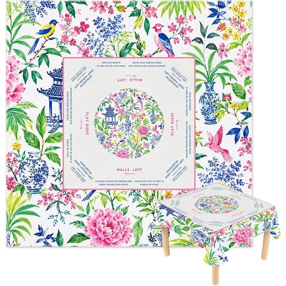 Floral Tablecloth Table Cloth Covers, Stain Resistance Polyester Table Covers for Kitchen Dining Home Decor