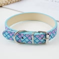 thumbnail image 3 of CHBORLESS 2 Pack PU Leather Dog Collar Shiny Diamond Bow Puppy Collar,Blue,XL, 3 of 7