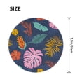 thumbnail image 3 of ZNDUO 2 Pack Round Mouse Pad Hawaiian Floral Hand Drawn 7.9" Small Non-Slip Rubber Gaming Mousepad Desk Mat for Home Office, 3 of 7