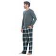 thumbnail image 2 of Ashford & Brooks Men’s Long-Sleeve Top Flannel Pants Pajama Sleepwear Set, 2 of 5