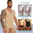 thumbnail image 6 of Mens Shapewear Tummy Control Full Body Shaper Compression Slimming Bodysuit Sleeveless Undershirts Fajas Para Hombres, 6 of 6