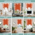 thumbnail image 6 of Coastal Coral Tie Up Curtain Valance for Window,Adjustable Rod Pocket Window Curtains Shades,Orange White Ocean Marine Nautical Beach Light Filtering Valance Drapes for Living Room Bedroom 46"x63", 6 of 9