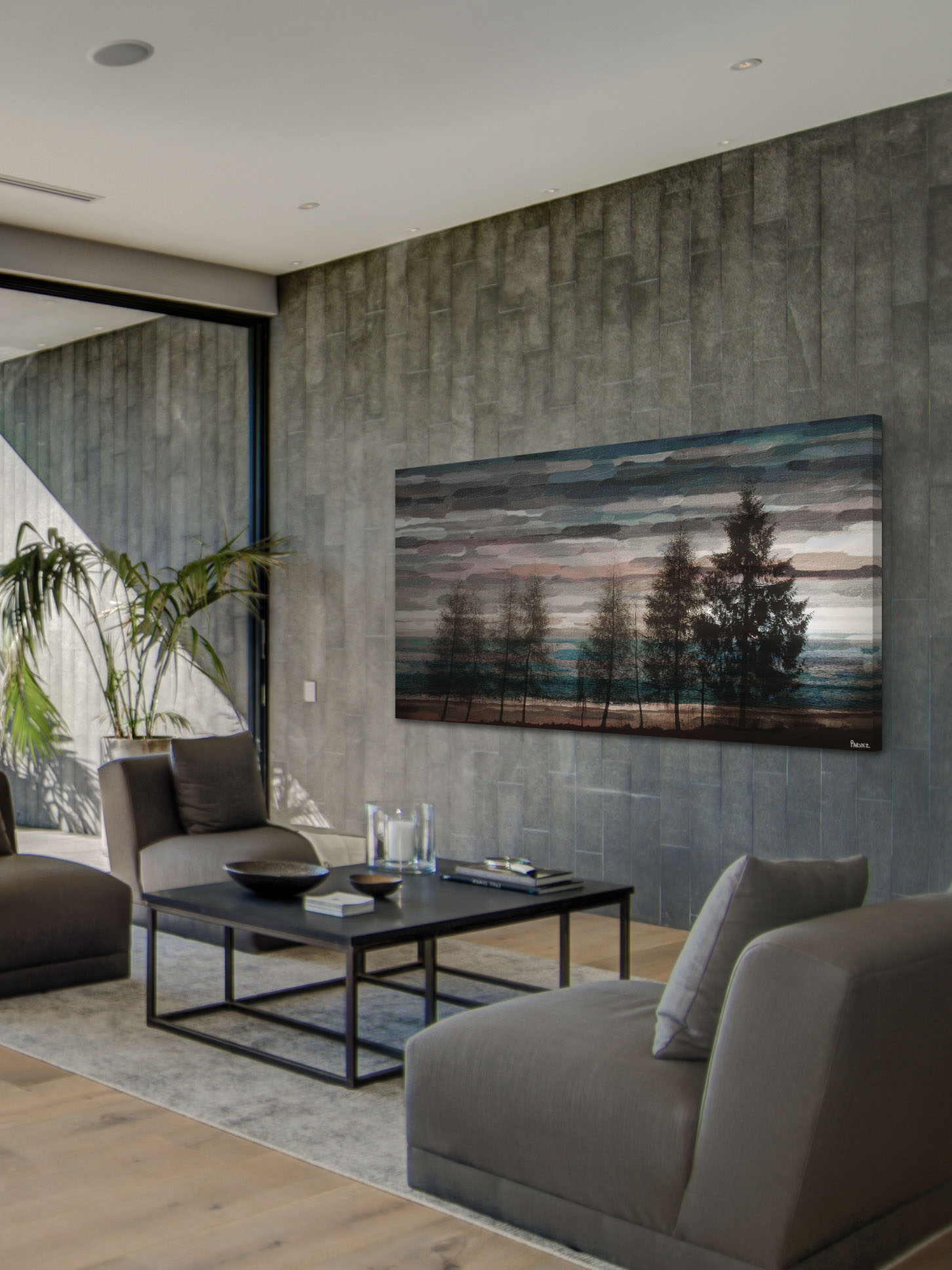 "Reflection" Painting Print on Wrapped Canvas