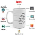 thumbnail image 4 of J.Ehonace 15 oz Ceramic Mug with I Have to POOP Now Text Funny Coffee Mug, White, 4 of 6