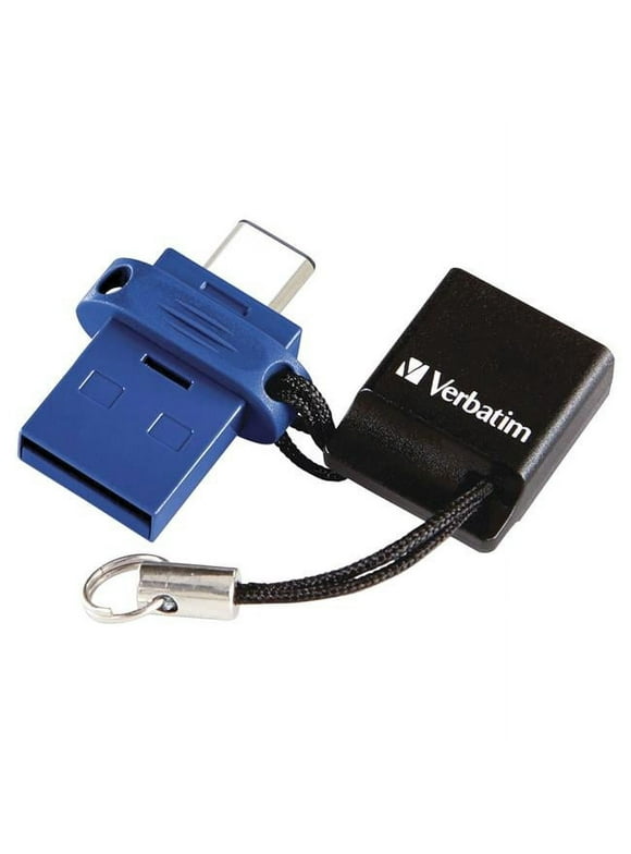 Verbatim  USB-C Store n Go Dual USB Flash Drive, Blue