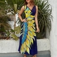 thumbnail image 4 of Sunflower on Canvas Sleeveless Dress women's evening dresses Cocktail of dresses cute dress Women's summer dress, 4 of 6