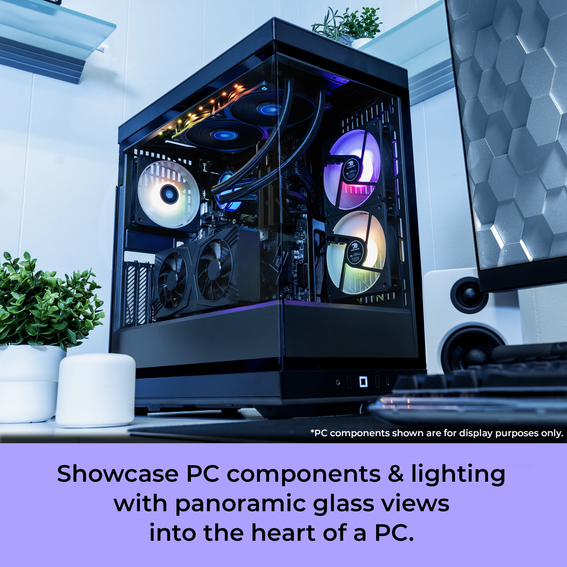 iBUYPOWER Y40 Gaming PC Desktop Computer AMD Ryzen 7 7800X3D CPU, NVIDIA GeForce RTX 5080 16GB GPU, 32GB DDR5 5200MHz RAM, 1TB NVMe SSD, Windows 11 Home, Gamer Keyboard and Mouse - Y40BA7N5802