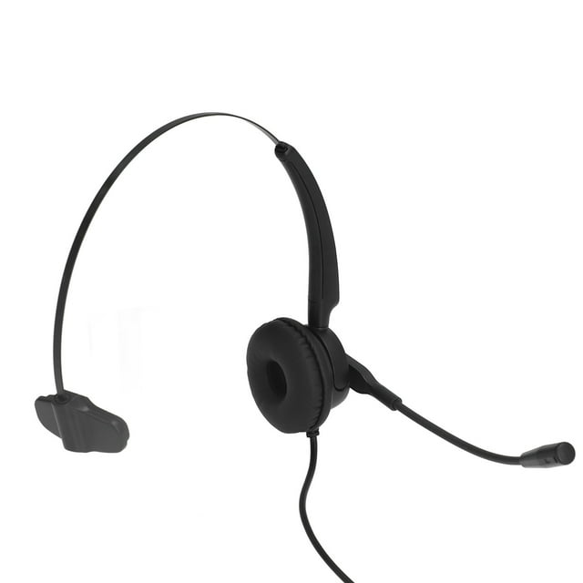 Casque de Centre d'Appel Filaire, Casque de Bureau Réglable avec Microphone Antibruit pour Bureau