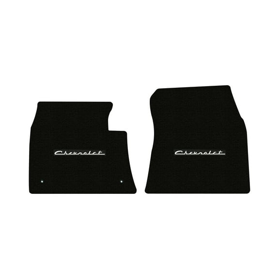 Lloyd Mats LogoMat Custom-Fit 2PC Carpet Floor Mats for 1959-1960 Chevrolet Impala 2-Door, Black