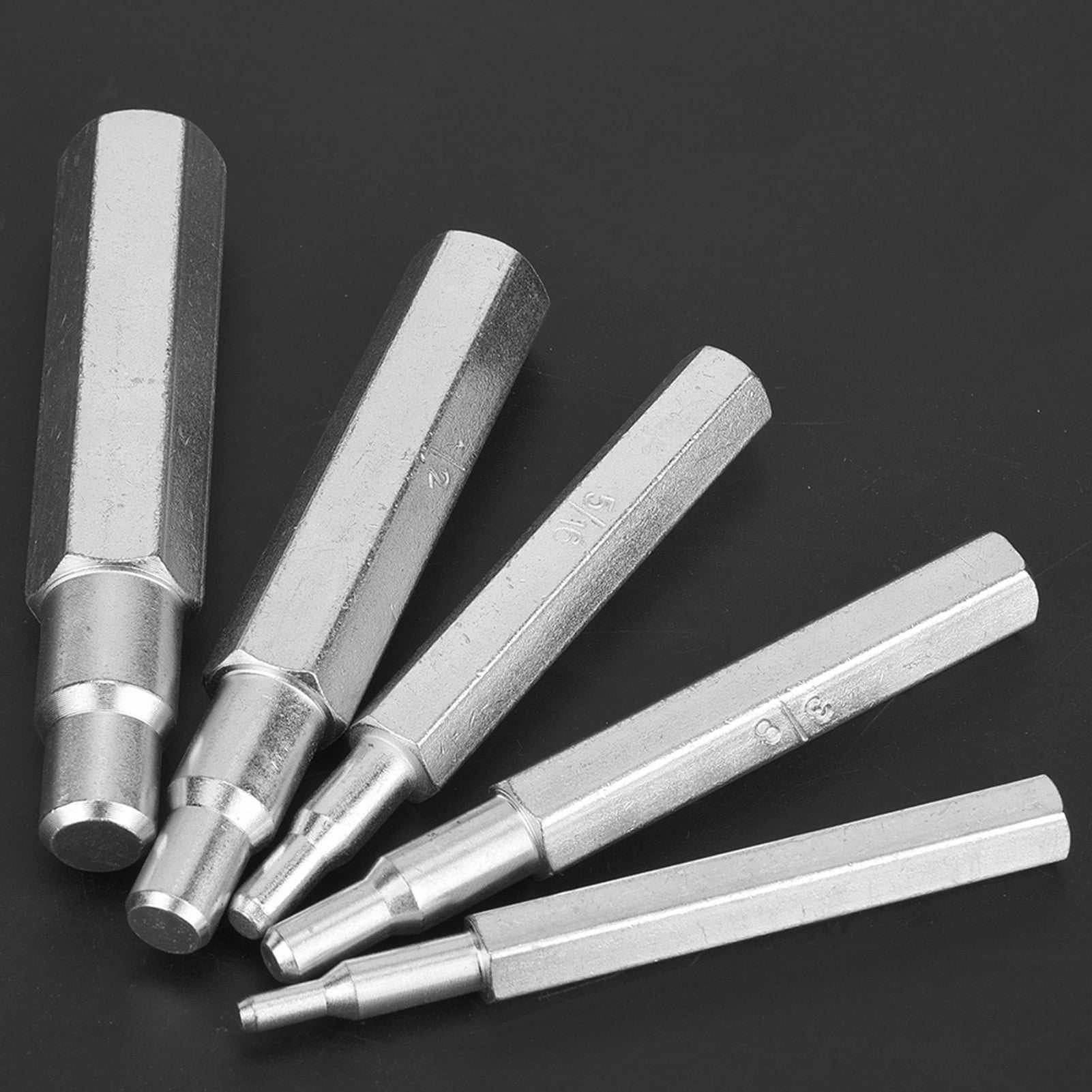 5pcs CT-193 Imperial Punch Type Swaging Tool Model 1/4",5/16",3/8",1/2",5/8" 