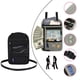 thumbnail image 4 of Porta pasaportes, con fundas Premium con correa para el cuello, funda, soporte, organizador negro, 4 of 9