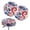 American Flag Tie-dye, variant on COEQINE Stool Covers Elastic Round Bar Stool Cushion Padded Cover 12"-14" Breathable Saddle Stool Cover for Home Bar Coastal Decor, 2 Count, Beach Sea Turtle Starfish