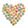 thumbnail image 1 of FELTECHELECTR SOIMISS 50 piezas de campanas decorativas colgantes, campanas huecas, campanas artesanales, decoraciones colgantes navideñas (colores variados), 1 of 6
