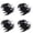 Black 4PCS, variant on 100PCS Disposable MakeUp Lip Brush Lipstick Gloss Wands Applicator Make Up BK