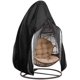 thumbnail image 1 of Nvzi Funda para columpio - Funda impermeable para asiento de columpio de jardín, para exteriores, resistente a la lluvia, al polvo, anti-UV, 80 x 91 pulgadas (negra 210D, estilo cremallera), 1 of 5