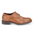 thumbnail image 2 of Shoes for Crews Senator, Men's Soft Toe Uniform Dress and Work Shoes, Slip Resistant, Water Resistant, Brown, Size 7, 2 of 5