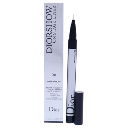Diorshow On Stage Liquid Eyeliner Waterproof - 001 Matte White by Christian Dior for Women - 0.01 oz Eyeliner