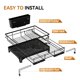 thumbnail image 5 of Estante para secar platos Laveshop, expandible, de gran capacidad, negro, 5 of 6
