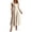 A-Beige971, variant on Cap Sleeve Seamed Midi Dress for Women Square-Neck Wedding Guest Daily Flared Mid-Length Sundress