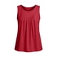 thumbnail image 4 of Mujeres Blusas de Verano Cuello en V Cuello de Color Sólido Mangas Tank Top Casual, Blusas sin Mangas para las Mujeres, 4 of 6