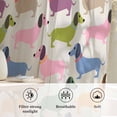 thumbnail image 6 of Colorful Dogs Semi Sheer Curtains Drapes for Living Room, Bedroom, French Doors Window 108 Inches Long, Vintage Cartoon Animals Rod Pocket Chiffon Curtain Drapery Voile Draperies Panel, 6 of 8