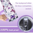 thumbnail image 4 of Thideape 40 Oz Tumbler With Handle 40oz Purple Butterfly Tumbler With Lid Straw Double Insulated Travel Coffee Mug, 4 of 5