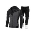 thumbnail image 2 of EYIIYE 2 Pcs Mens Sweatsuit Sets Zip  Hooded Jogging Track Suits, 2 of 2
