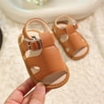 thumbnail image 2 of Splozh 2025 Boys Sandals Children Boys Sandals Summer Hollow Causal Soft Bottom Baby Flat Beach Shoes,Coffee 4, 2 of 4