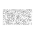 thumbnail image 2 of Haosy Lines Roses Bathroom Rugs Non Slip Absorbent Soft Plush Quick Dry Bath Mat, 39"x20", 2 of 8