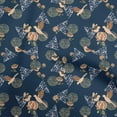 thumbnail image 1 of oneOone Polyester Spandex Blue Fabric Conversational Print Fabric For Sewing Printed Craft Fabric By The Yard 56 Inch Wide, 1 of 4
